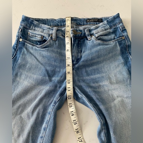 Blank NYC Two Tone Light Blue Wash Crop Mid-rise Jeans. Sz. 27 - Picture 13 of 13